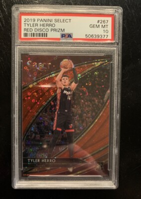 2019 Select Courtside Tyler Herro Red Disco Prizm Rookie /49