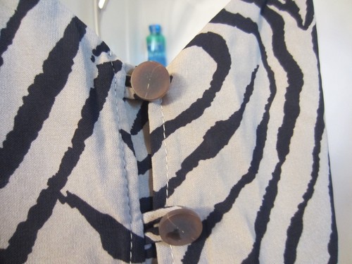 NWT women's dressy tank top Crescent Size L zebra pattern - Picture 4 of 12