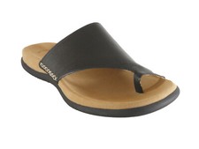 Gabor Pantolette, Zehensteg, Nappaleder schwarz, 03-700-27