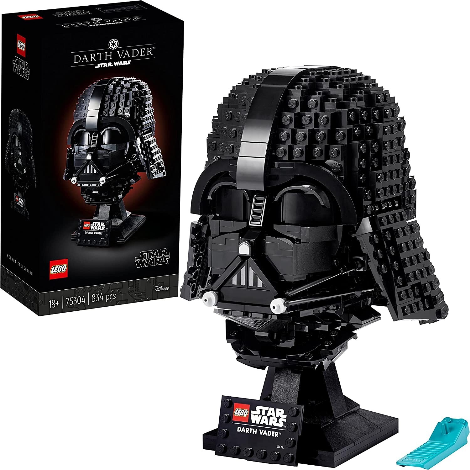 Casque de Darth Vader Lego 75304 Star Wars maquette prestige en briques pour exposition