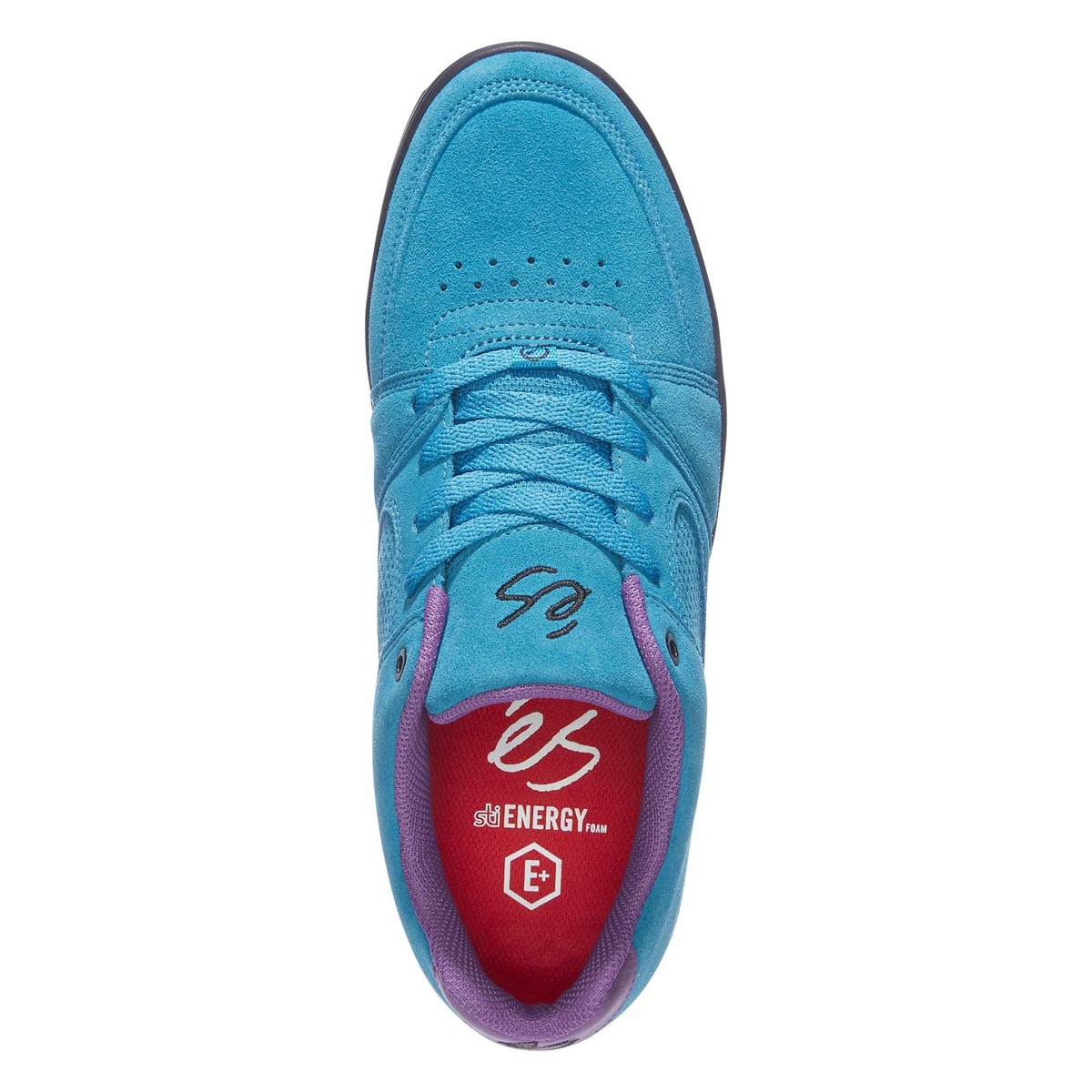 ES SKB Shoe Acell Slim Men\'s Suede Teal/ Black Size 6 eS Accel Slim Shoes - blue (teal/black) main image 2