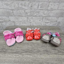 Lot of 3 infant girl shoes size 1 0-6 months