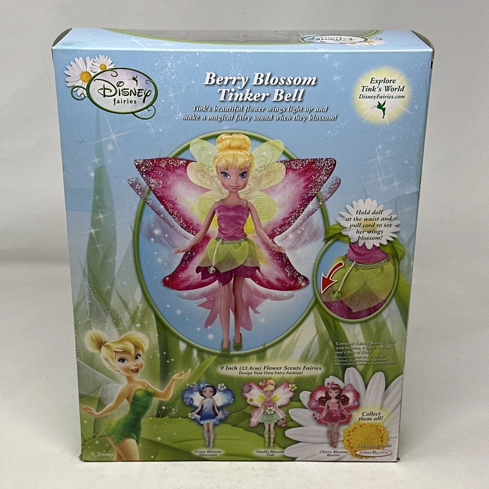 迪士尼 Faries Berry Blossom Tinker Bell Her Wings Light Up & Magical... — 第 4/4 张图片