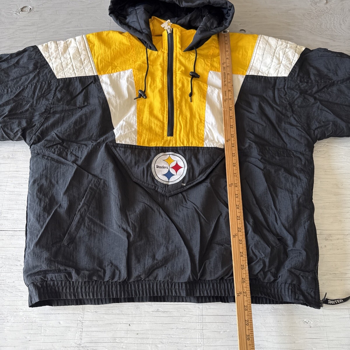 Vintage 90s Starter NFL Pittsburgh Steelers Pullover 1/2 Zip