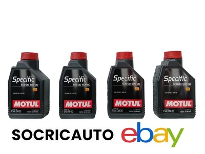 4 Litri Olio Motore Motul Specific 0w20 VW 508 00 509 00 C5 PORSCHE C20