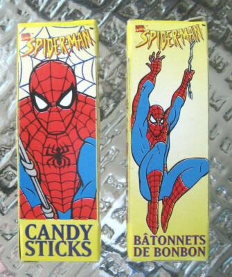 candy cigarettes spiderman Vintage Spider-Man Incredible Hulk And X-Men Sticks With Tattoos Inside. New In Boxes. Rare!! for Sale in Pearl Beach, MI Spiderman Candy Sticks (2 Lot)
