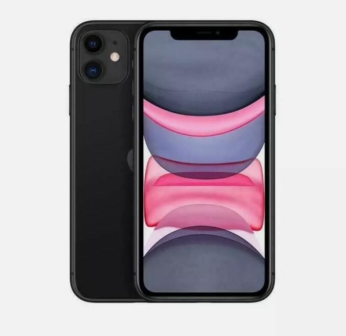 Apple iPhone 11 ブラック 64GB BRAND NEW APPLE IPHONE 11 BLACK, 64GB 4GB RAM DUAL CAM, LOCKED IN