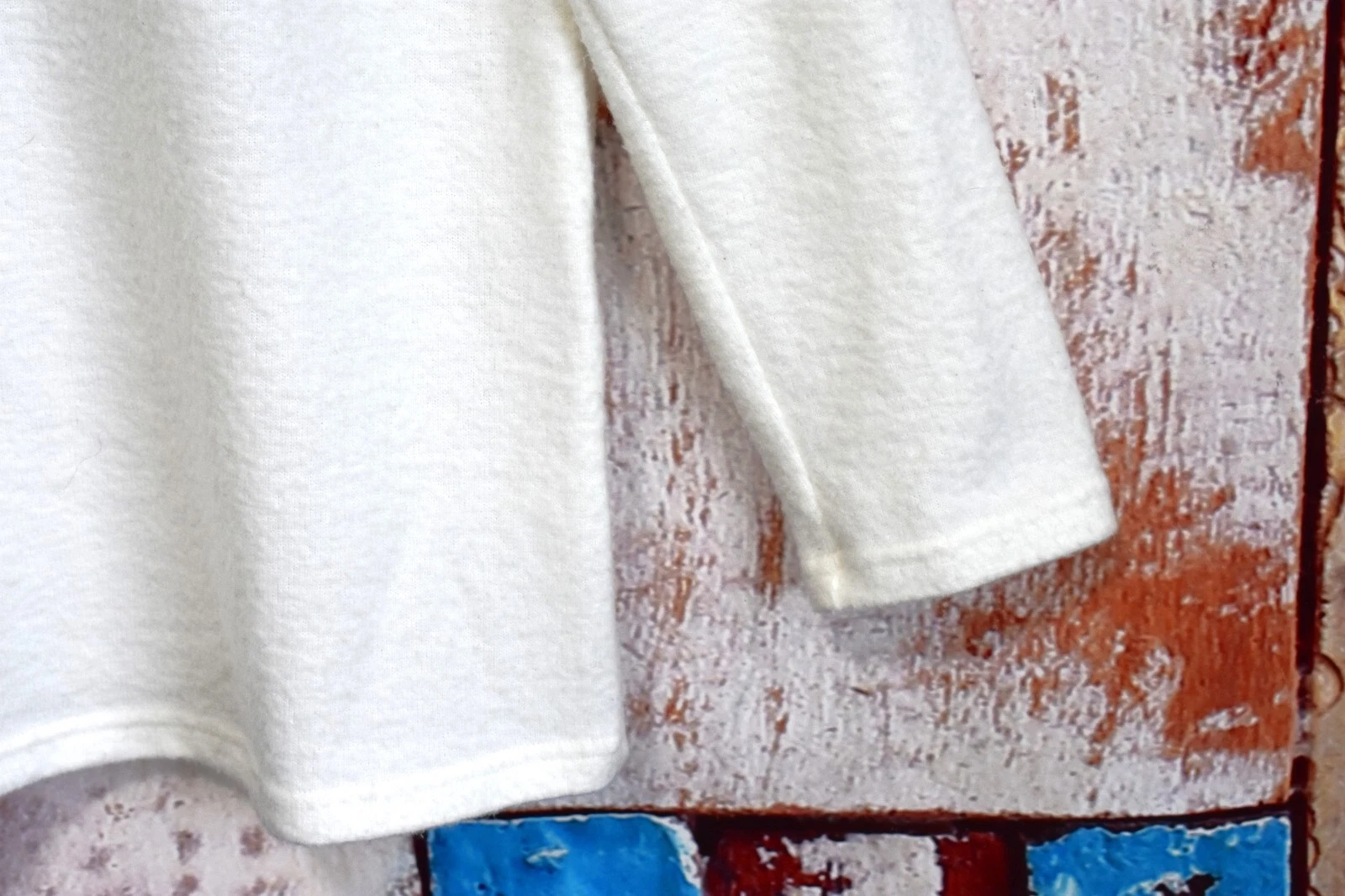 OFF WHITE Felpa donna Emberley manica lunga girocollo PICCOLA panna USATA