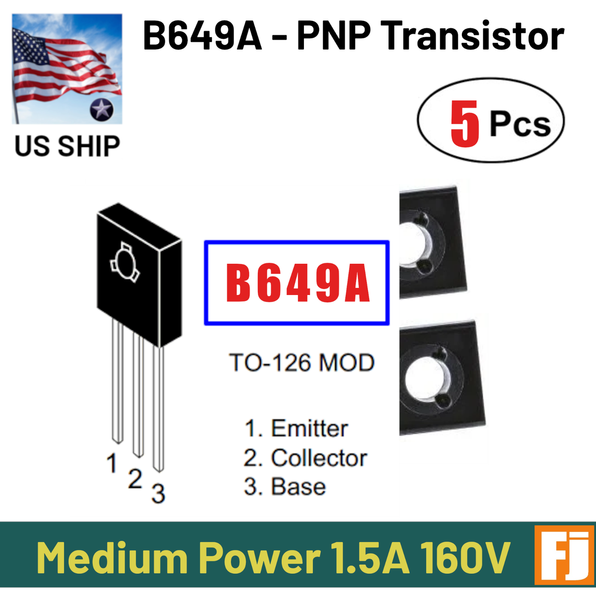 2N3054 NTE Electronics - Transistor: NPN | Bipolar; 55V; 4A; 25W; TO66 - Foto 7