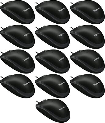 Logitech B100 Optical Business Mouse [10er Set | Schwarz] für PC & Laptop