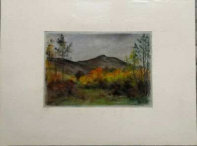 ::FRANZ EHMKE *1928 -2018 GDR PAINTER °GOLDEN AUTUMN DAY IN ARKENBERGE