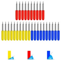 10Pcs HQ Roland GCC LiYu Blades Vinyl Cutter Cutting Plotter 30° 45° 60°