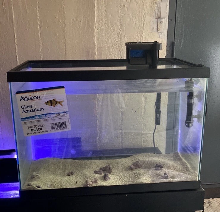 Tanque de 50-75 galões suporte para aquário com aquário de vidro Aqueon tamanho 20 alto preto - Imagem 4 de 4