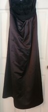 Davids Bridal Black Dress Strapless Size 6