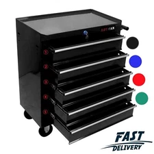 5-Drawer Tool Cart  Multifunctional Tool Cabinet with Wheels  Practical workshop