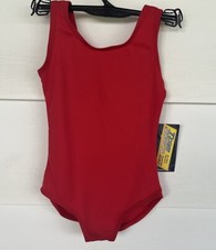 NWT Girls T Child 4-6 Red Capezio Dance Leotard