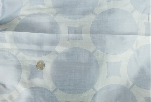 TENDE sedia costume geometrico blu argento TENDE raso leggero tessuto tappezzeria 60" - Foto 2 di 3