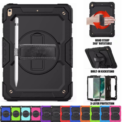 Heavy Duty Armor Stand Case Cover For iPad 5/6/7/8/9th Gen Air 4 5 Pro 11'' 12.9''