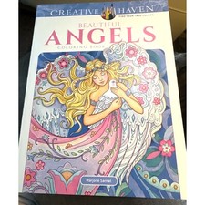 Image of Creative Haven Beautiful Angels Coloring Book: Relax & Unwind with 31 Stress