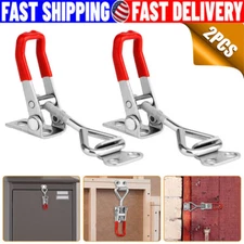 2 PCS Steel Toggle Latch Catch Adjustable Lock Clamp Anti-rust Clip For Box Case