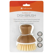 Full Circle Home Dish Brush Bubble Up Wht (Pack Of 6)