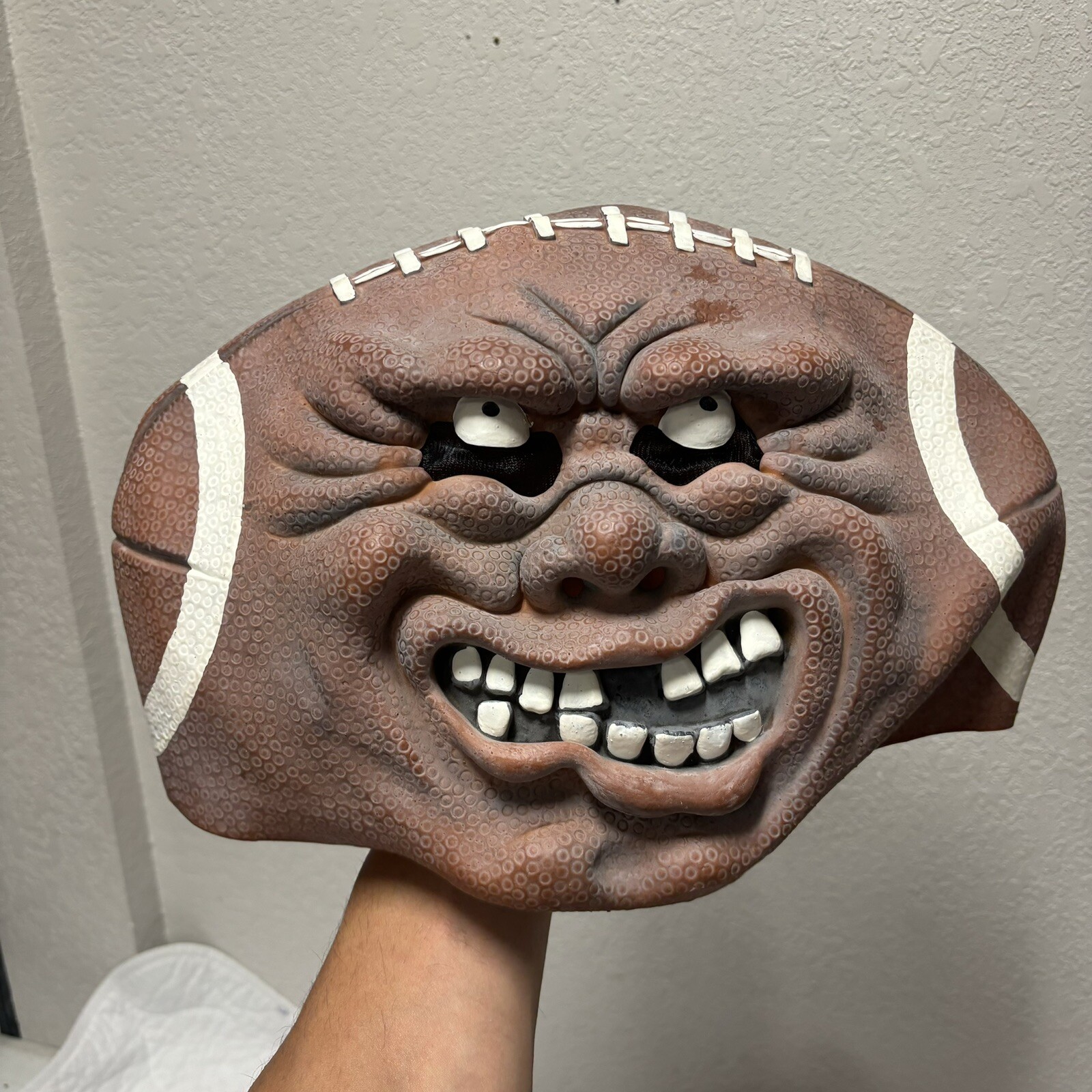 Vtg 2000 NIGHTVIEW Football Head Full Head Rubber Mask Costume Super ...