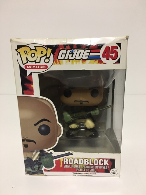 Funko Pop GI JOE âROADBLOCKâ #45 âBox not In great Quality! for sale online