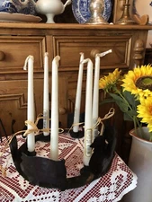 Black Artisan Metal Animal Candle Holder Pig Chickie Duck Horse Rabbit Donkey