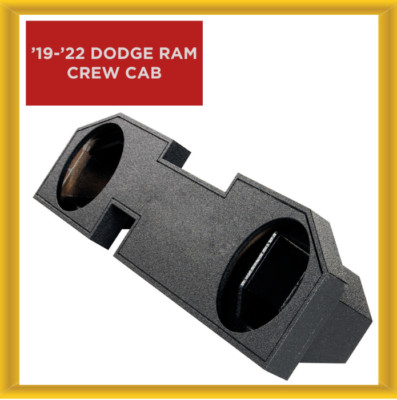 QPower QBOMB Dual 12  Sealed Woofer Enclosure for Dodge Ram Quad Cab 2002-2018