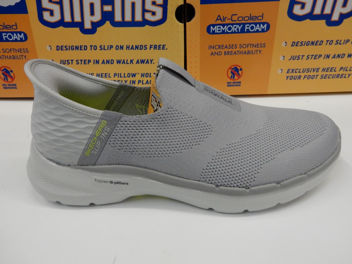 Skechers Mens Slip-ins Go Walk 6 Easy On Grey 12 | eBay