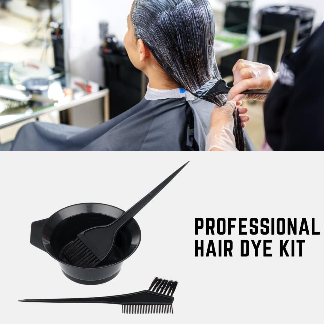Hair Colouring Brush and Bowl Set Bleaching Dye Kit Salon Beauty Comb ...
