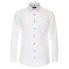 Redmond men's business shirt long sleeve comfort fit white 231700100 0