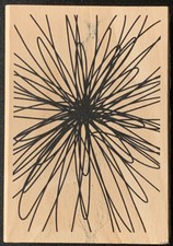 Hampton Art Flower Burst Background Rubber Stamp