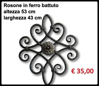 Rosone Rosoni In Ferro Battuto Per Ringhiere Inferriate Balcone Decori Disegni Ebay