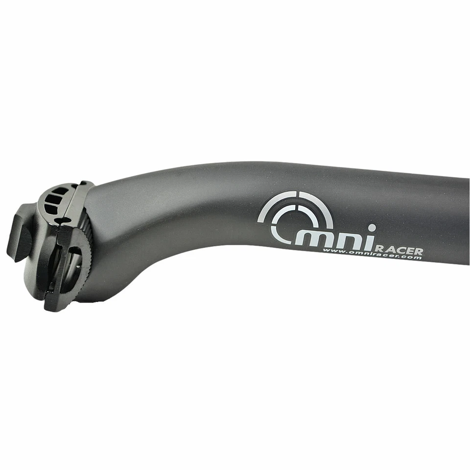 Tija de sillín trasera OMNI Racer WORLDS LIGHTEST fibra de carbono 25 mm 31,6 x 250 mm MATE Foto 3 de 4