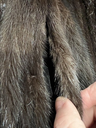 Sullivan Rollins Brown Fur Coat Short See Photos For Measurements Glazed - Picture 8 of 13