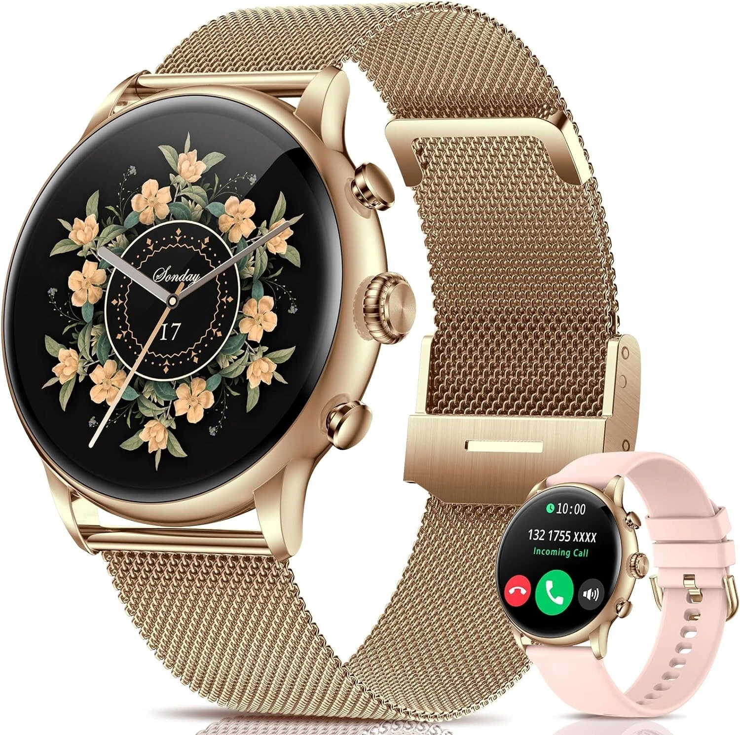 Smart Watch Women with Phone Function Wristwatch Watch for iPhone Samsung Huawei