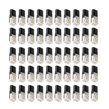 50pcs 18-22 AWG Black Wire Connectors Plug in with Lock Clip and Test Ports