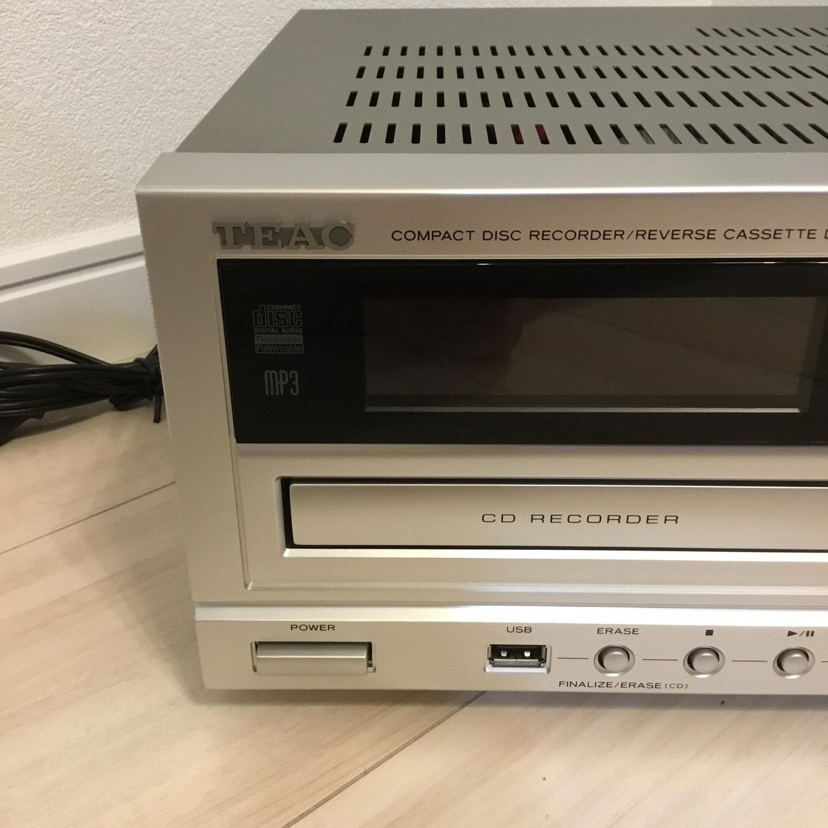 TEAC AD-RW900 Compact Disc Recorder Reverse Cassette Deck Silver