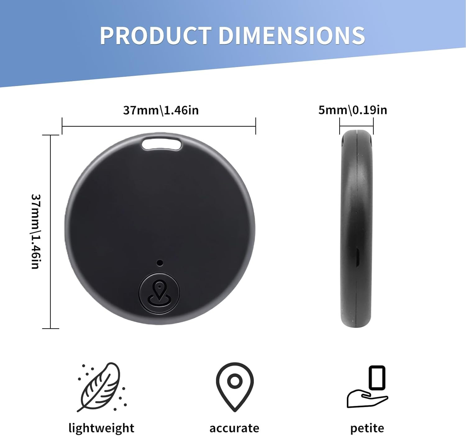 Smart Tag localisateur pour retrouver vos clés perdues via application iOS et Android
