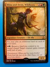 MTG 1x Mina and Denn, Wildborn # 156 Oath of the Gatewatch Magic Gathering x1 NM