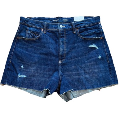 Old Navy Higher High Rise Sky Hi A Line Shorts Size 16 NEW Stretch Buttonfly