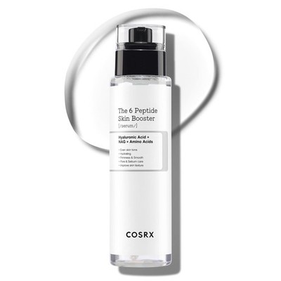 Skin Serum Booster with 6 Peptides for Elasticity Fine Lines and Radiance 5 Oz