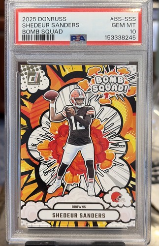 2025 Panini Donruss - Bomb Squad Shedeur Sanders #BS-SSS (RC) PSA 10