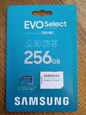 Samsung EVO Select 2021 256GB microSDXC UHS-I Memory Card with SD Adapter 