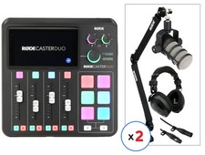 Rode RODECaster Duo Streaming Mixer and PodMic Duo Bundle