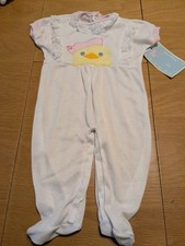 NWT Vtg Sweet Wishes Baby Footed Outfit Sleeper Pajamas Easter Duckie Sz 12 M