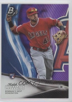 2016 Bowman Platinum Next Generation Purple 59/250 Kaleb Cowart Rookie RC 0h8t