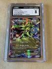 CGC 8 Pokémon 2015 Rayquaza EX Black Star Promos XY73 Powers Beyond Tins Promo