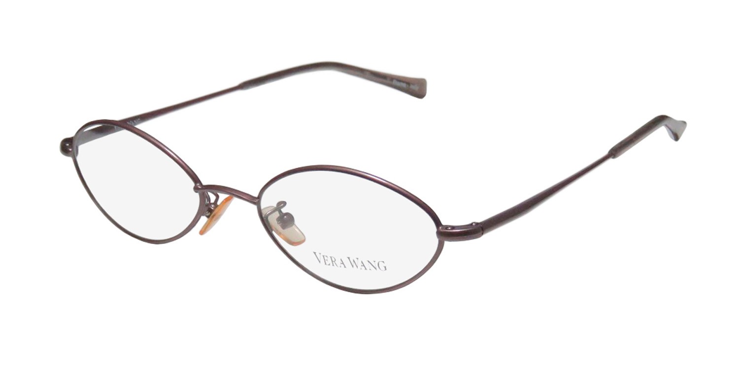 NEU VERA WANG V15 BRILLE LILA VOLLRAND DAMEN 50-19-140 METALL KATZENAUGE LC